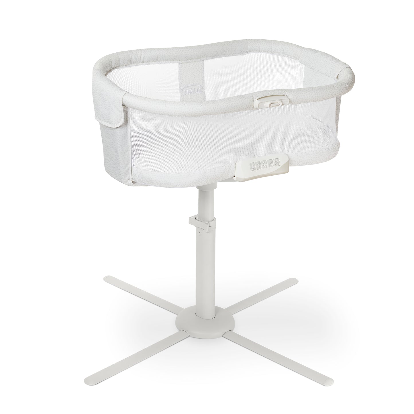 Modernus ir patogus HALO BassiNest Swivel Sleeper – tobulas kūdikio miego sprendimas su 360° apsisukimo funkcija, leidžiančia būti dar arčiau mažylio.