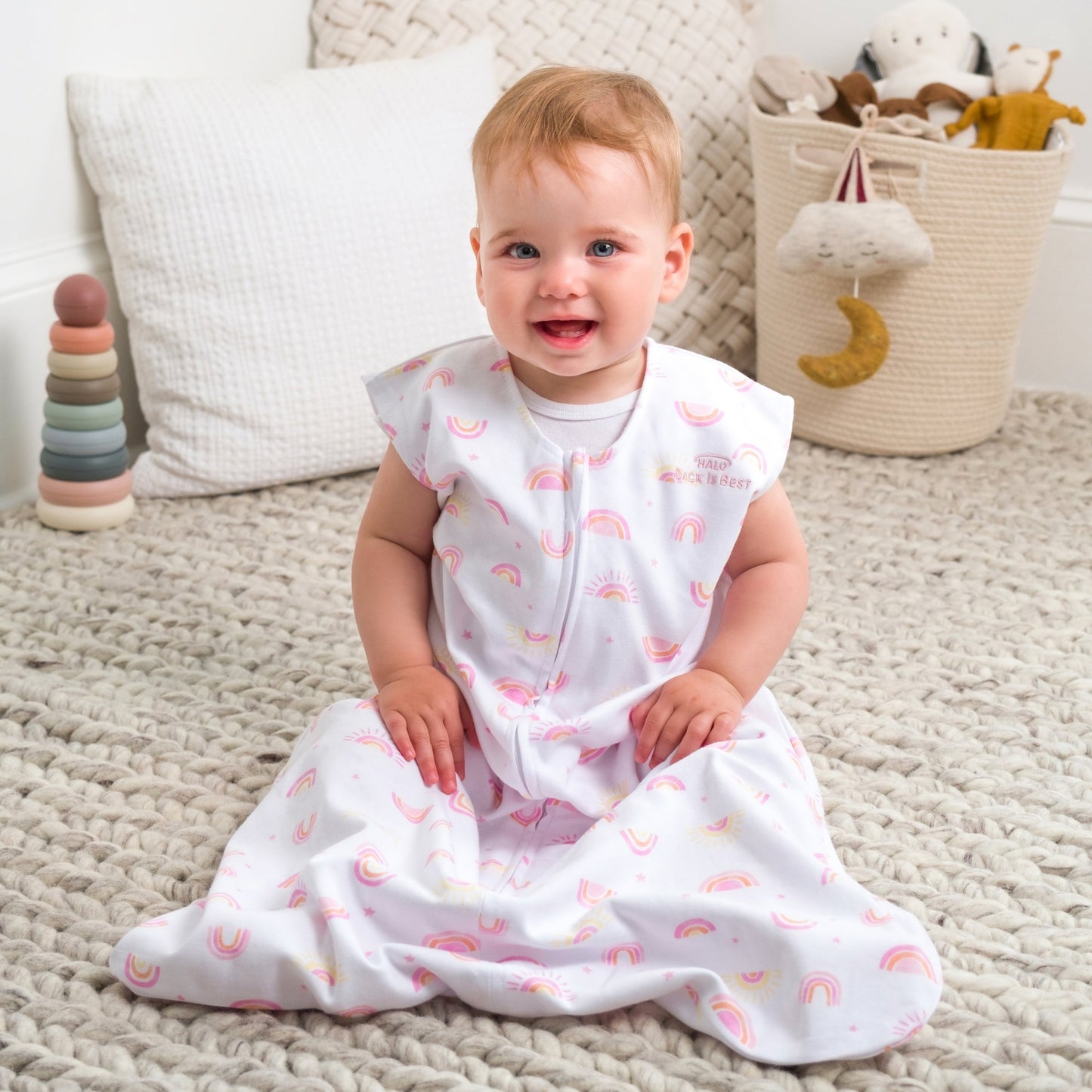 HALO SLEEPSACK® Sunshine Rainbows miegmaišis 0.5 TOG