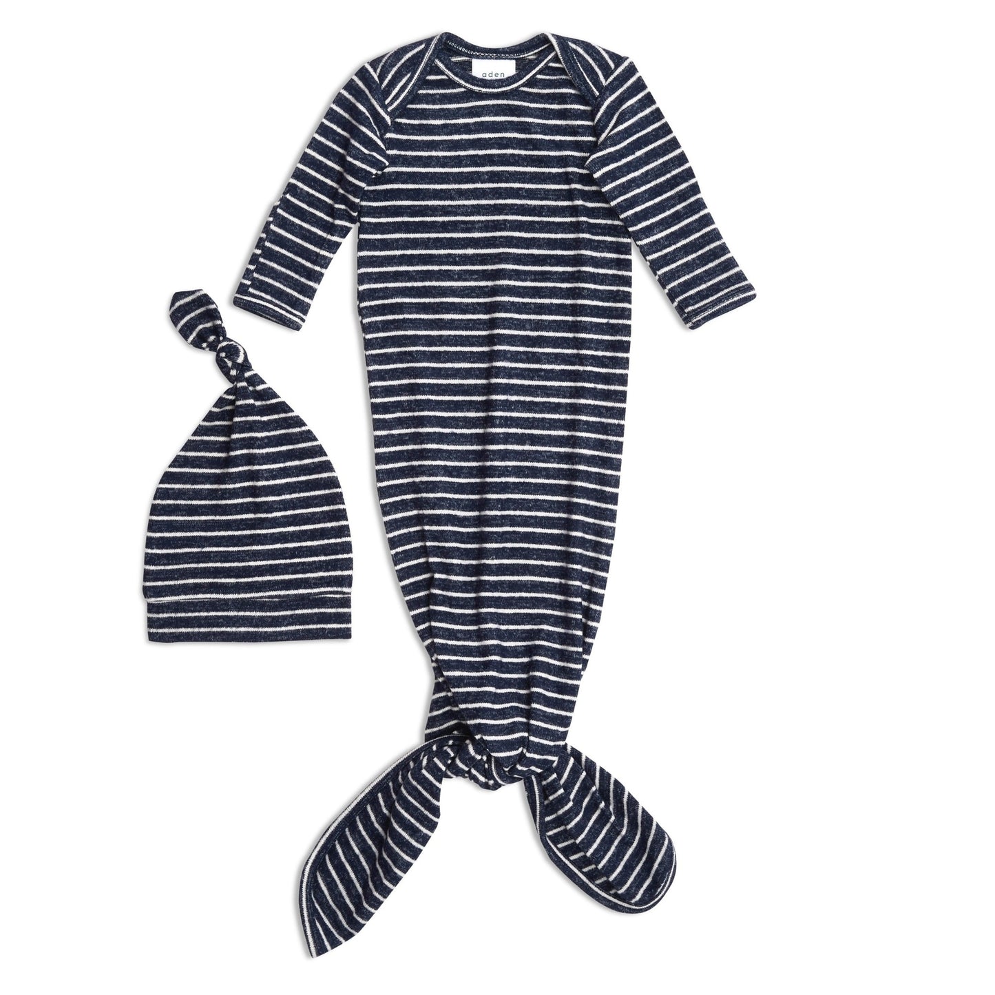 aden + anais SNUGGLE KNIT™ surišamas smėlinukas + kepurėlė
