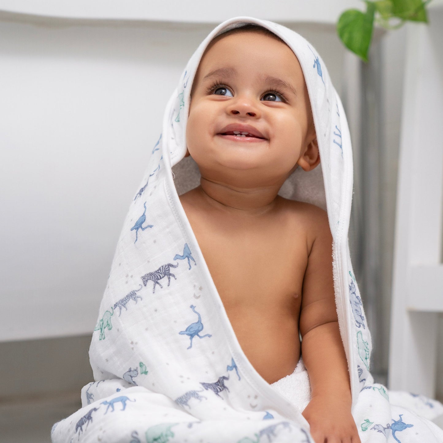 aden + anais™ boutique cotton rankšluostis + plaušinė