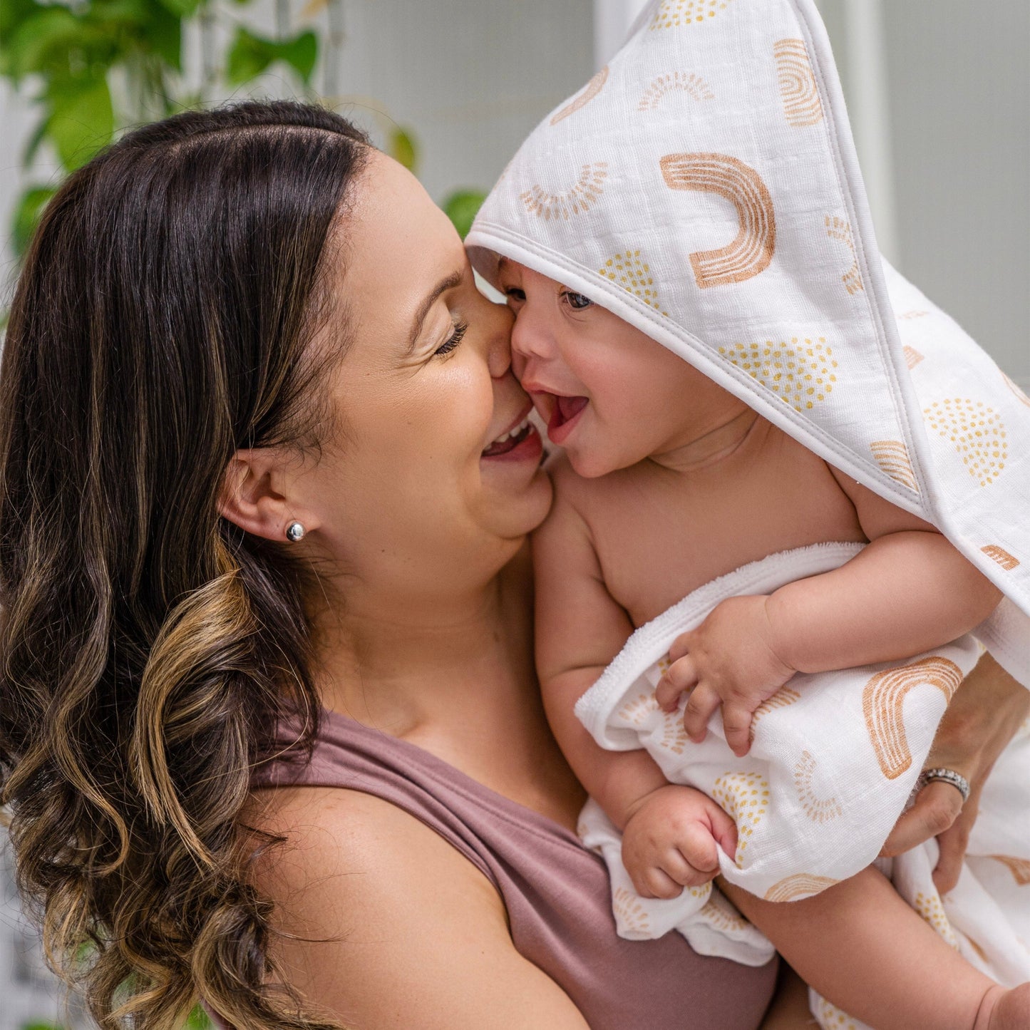 aden + anais™ boutique cotton rankšluostis + plaušinė