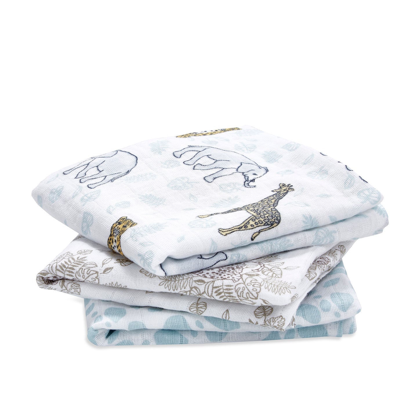 aden + anais™ organic cotton muslin merliukai (3 vnt.)