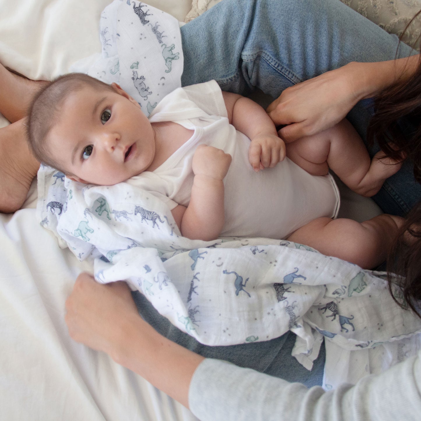 aden + anais™ organic muslin vystyklai (2 vnt.)