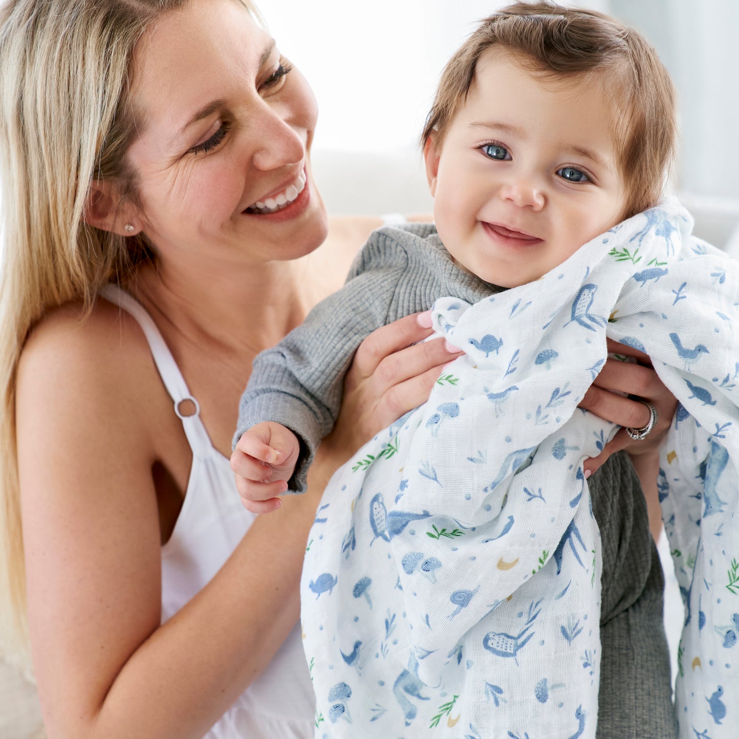aden + anais™ Organic muslin vystyklai (4 vnt.)