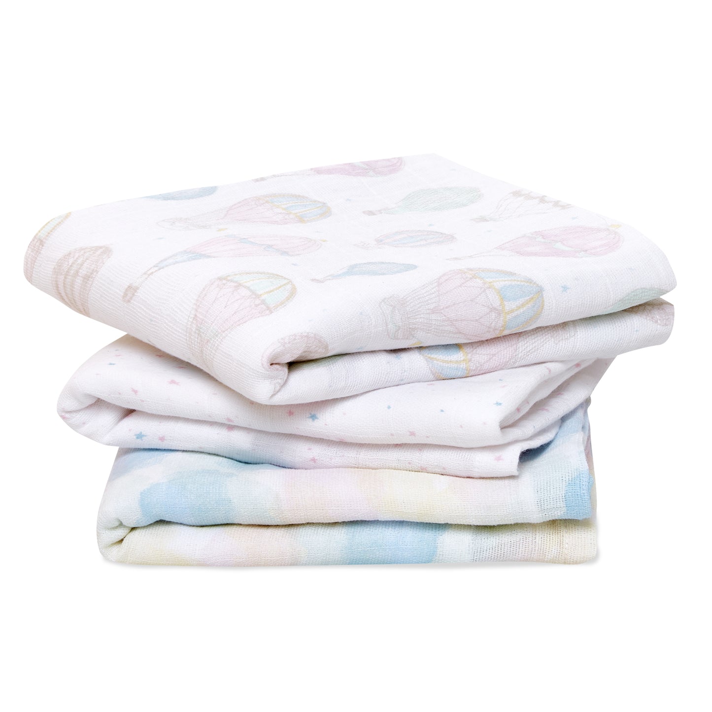aden + anais™ organic cotton muslin merliukai (3 vnt.)