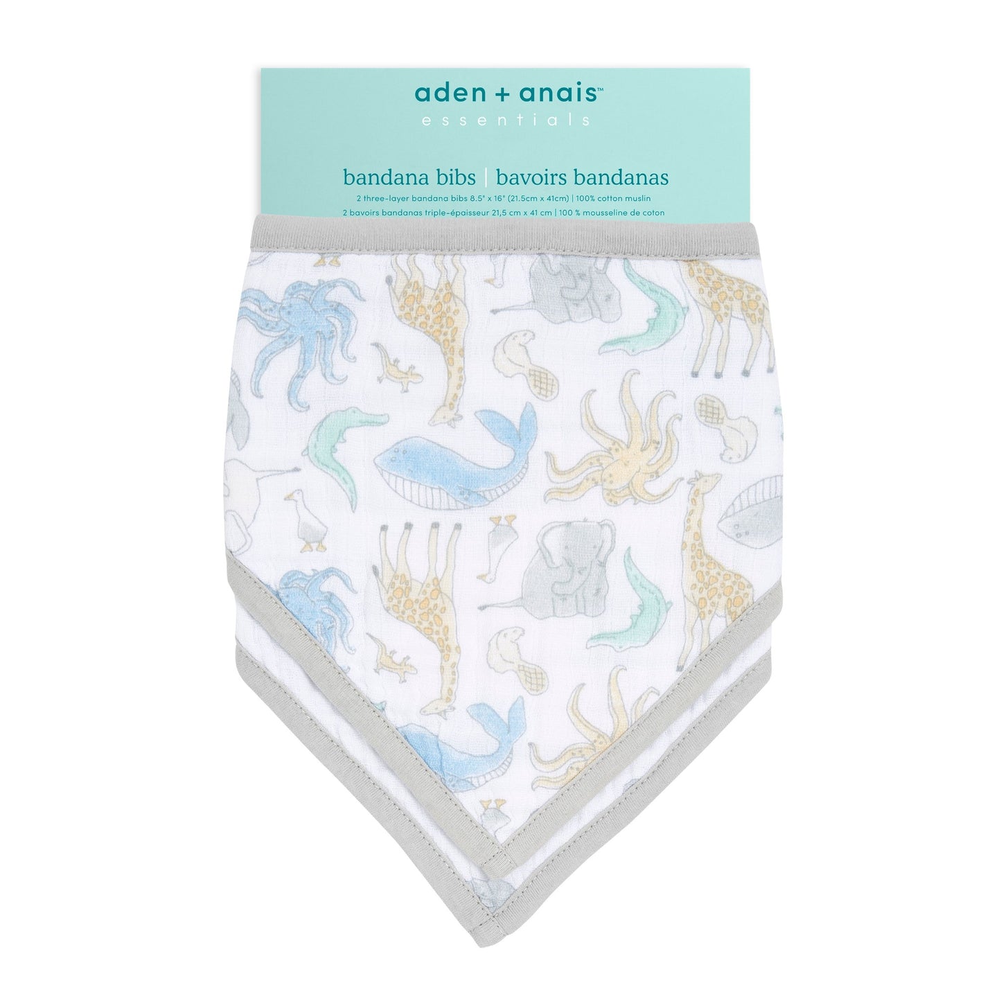 aden + anais™ essentials bandana bibs seilinukai (2vnt.)
