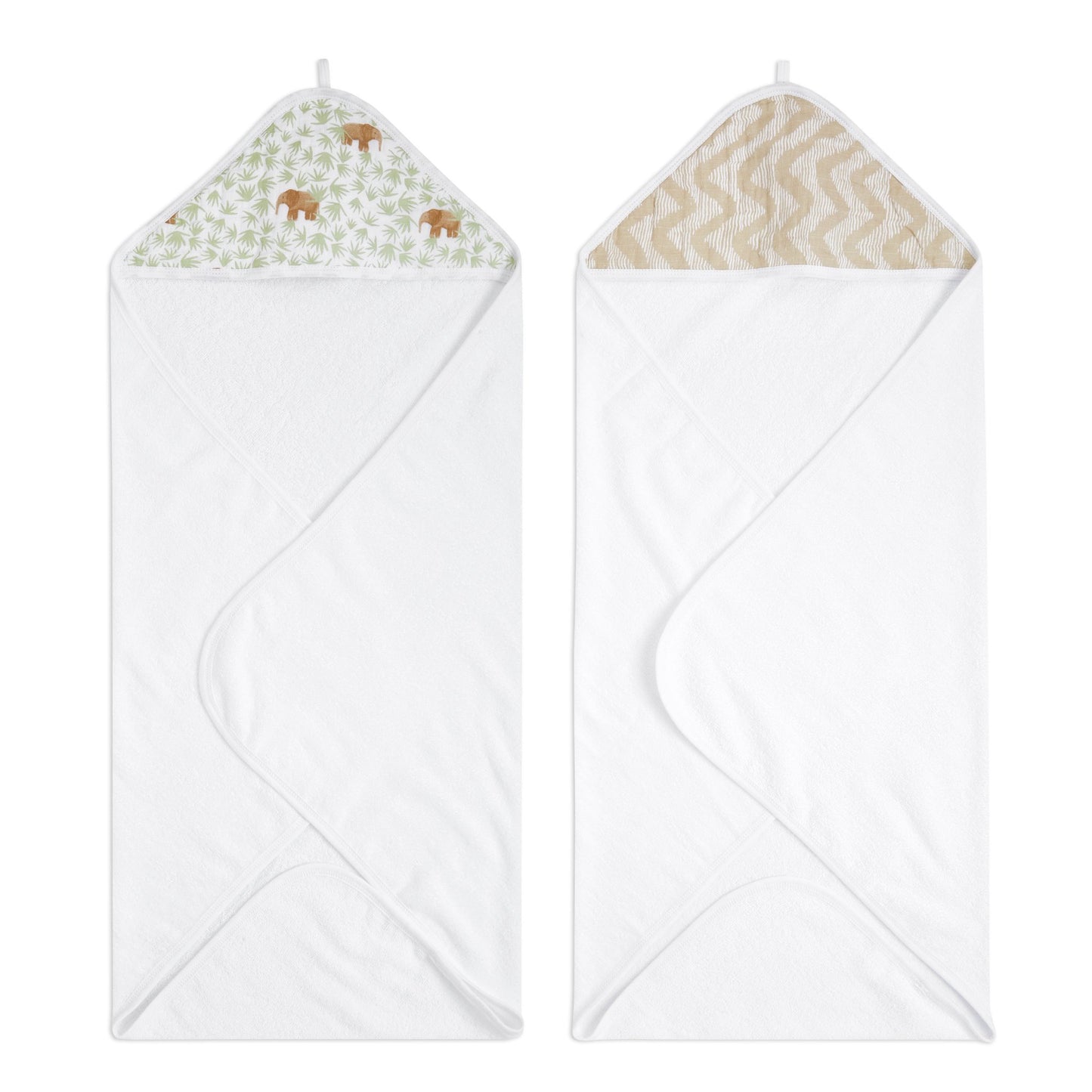 aden + anais™ essentials rankšluosčiai su gobtuvu (2 vnt.)