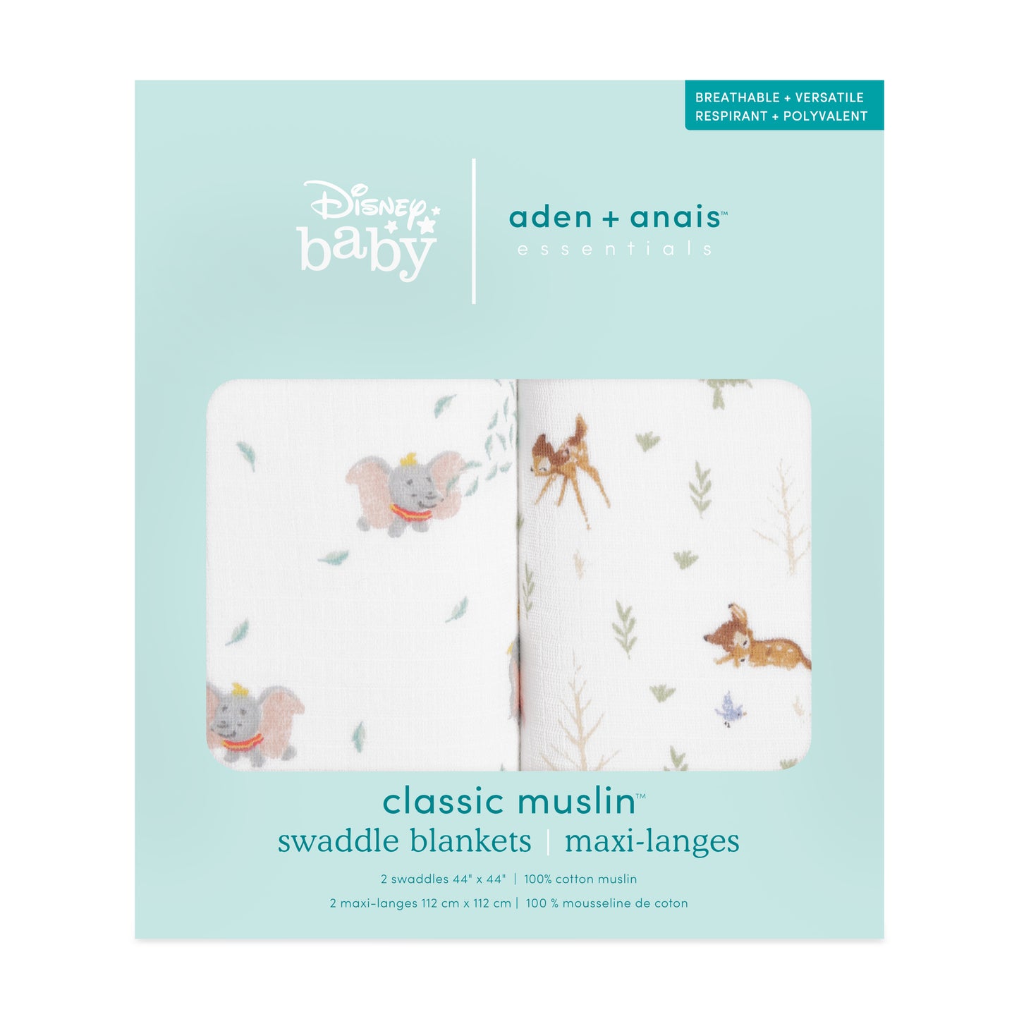 aden + anais™ essentials muslino vystyklai (2 vnt.)
