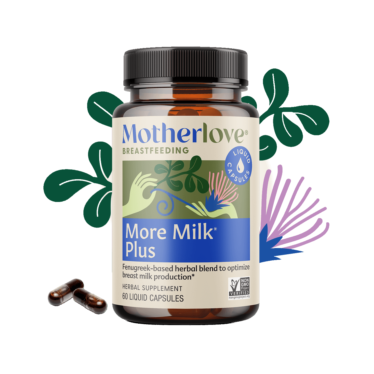 Maisto papildas Motherlove® More Milk Plus®