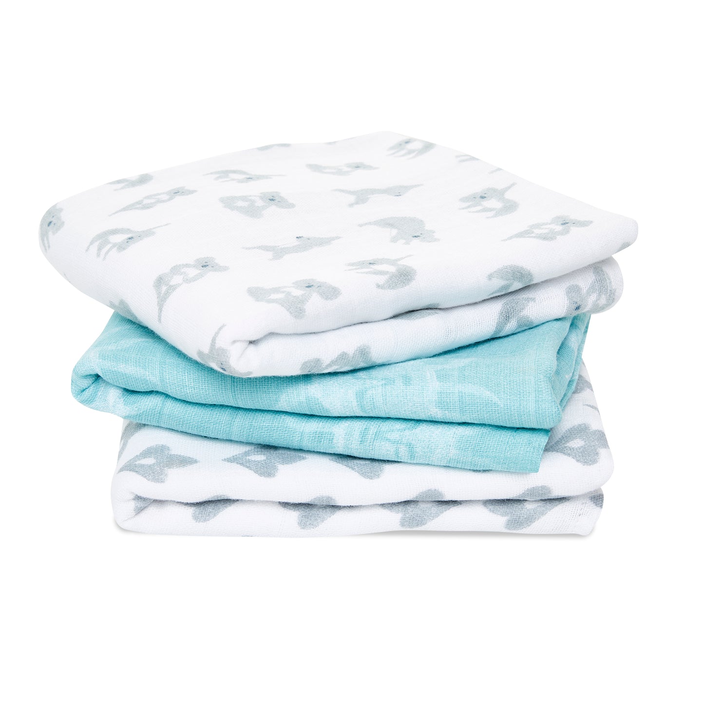 aden + anais™ organic cotton muslin merliukai (3 vnt.)