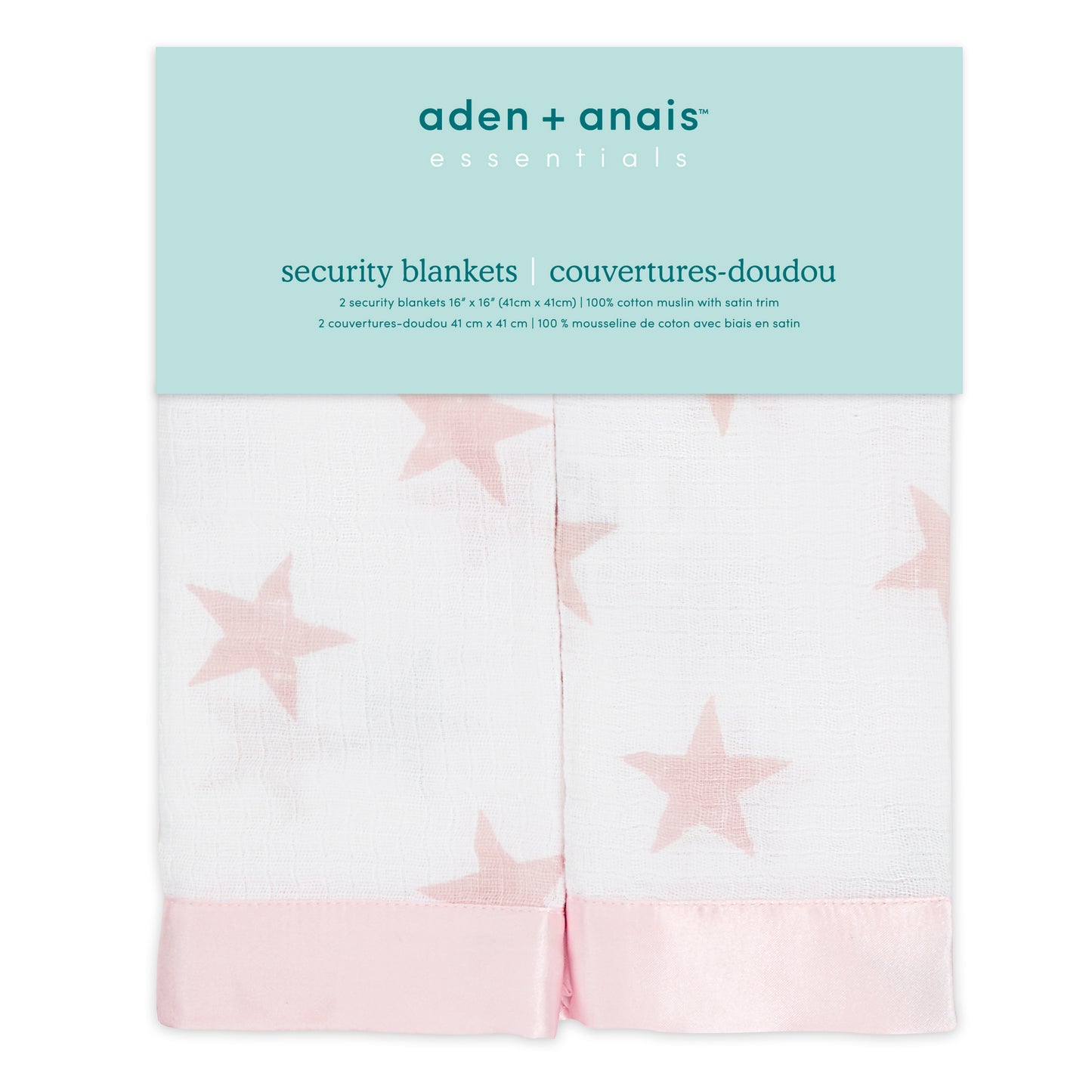 aden + anais™ essentials security blanket miego merliukas (2 vnt.)
