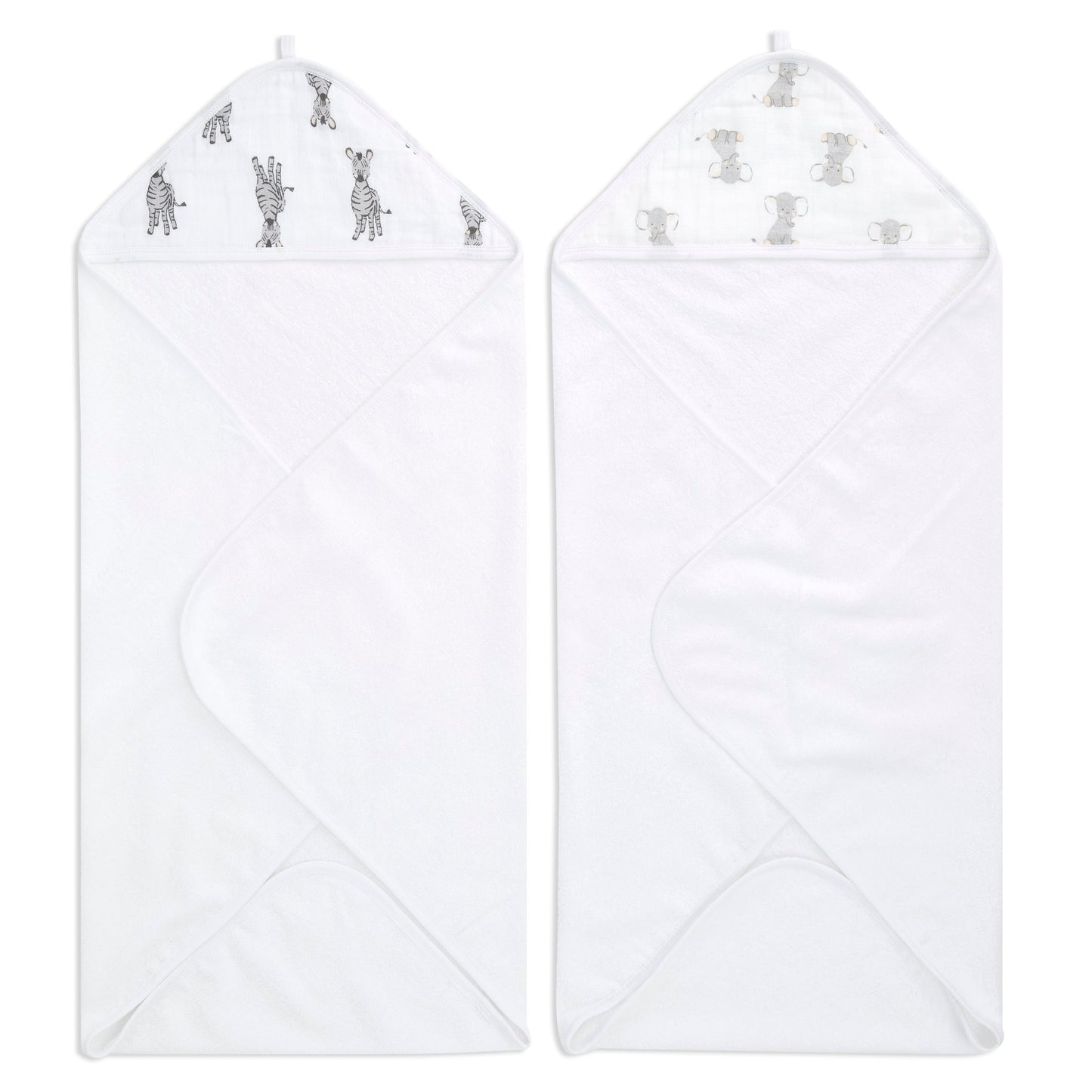 aden + anais™ essentials rankšluosčiai su gobtuvu (2 vnt.)