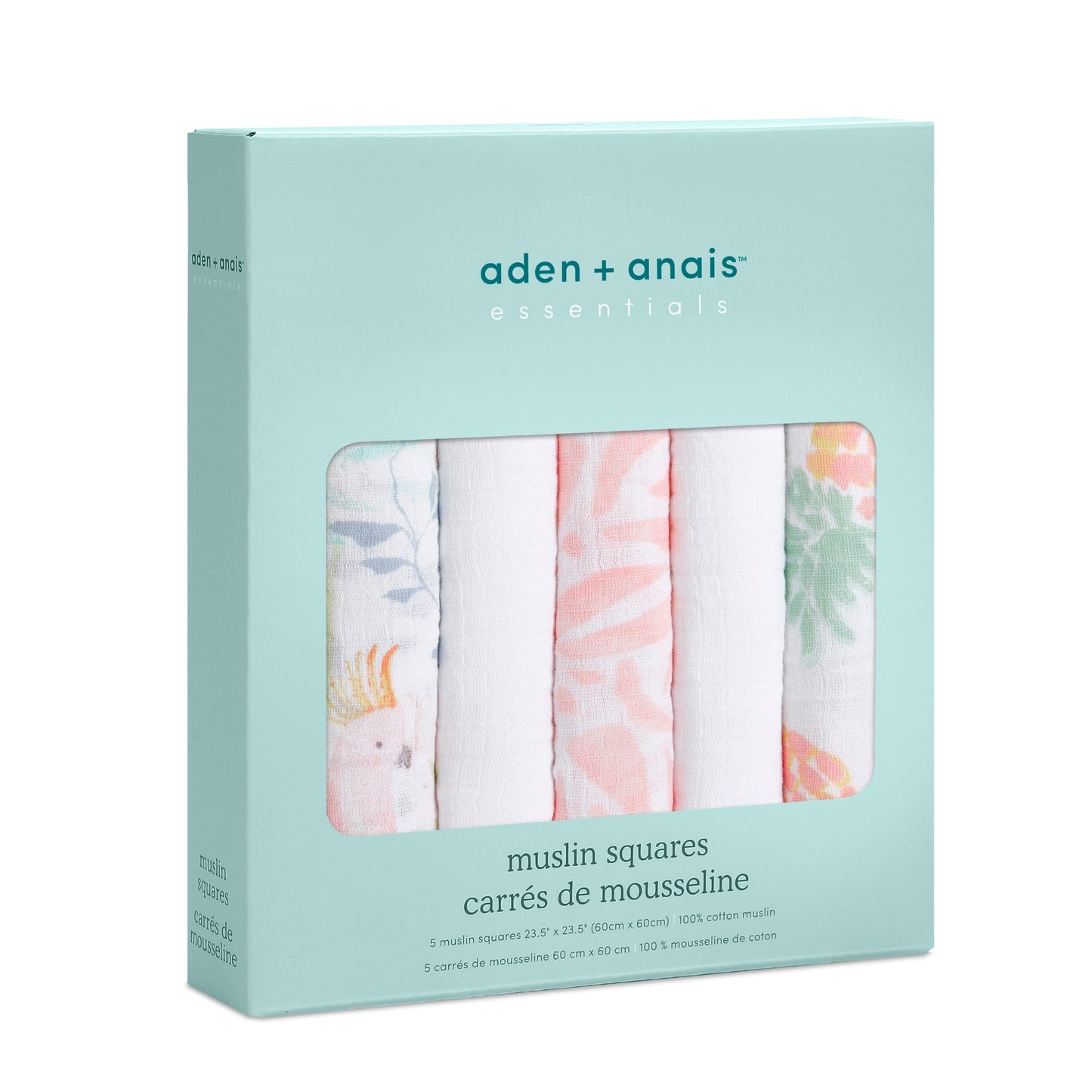 aden + anais™ essentials classic muslin merliukai (5 vnt.)