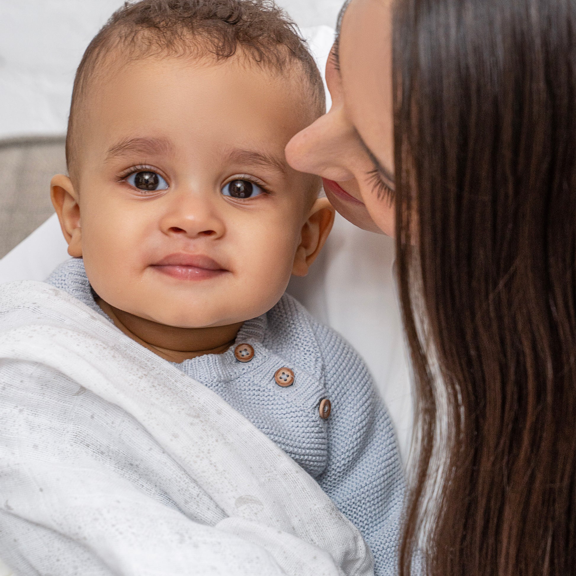 aden + anais™ organic cotton muslin merliukai (3 vnt.) - Tiny Humans