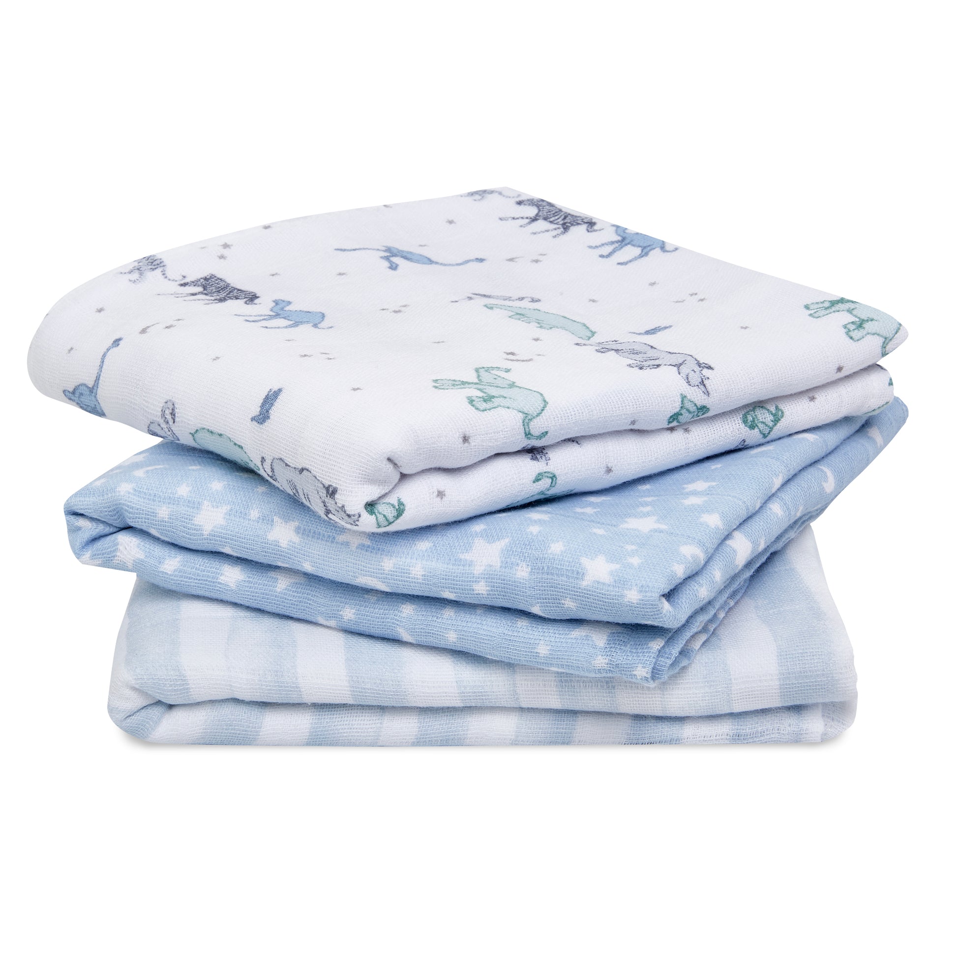 aden + anais™ organic cotton muslin merliukai (3 vnt.) - Tiny Humans