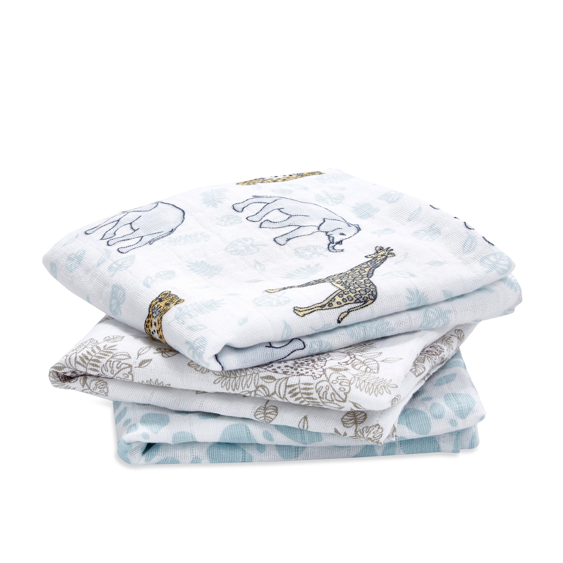 aden + anais™ organic cotton muslin merliukai (3 vnt.) - Tiny Humans