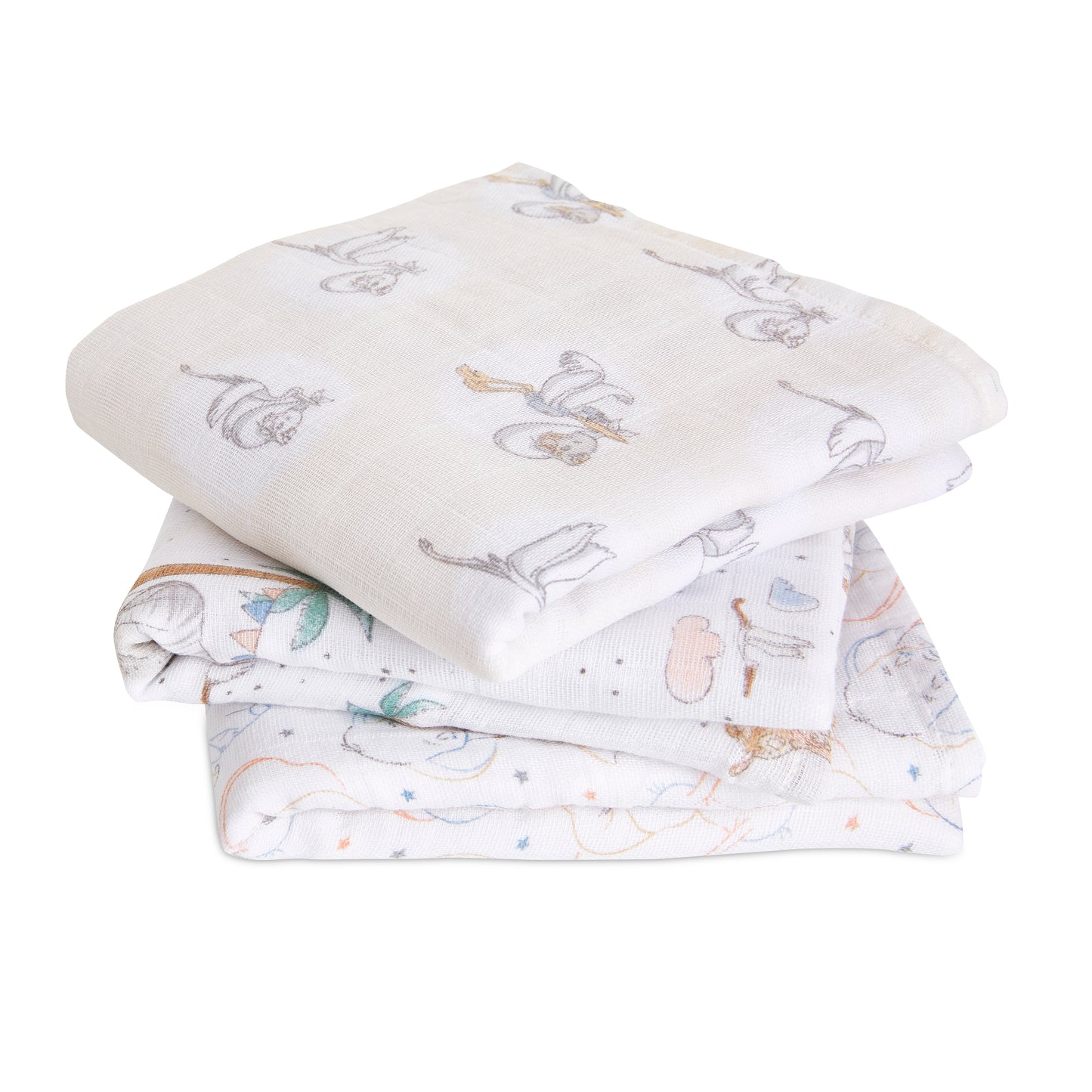 aden + anais™ organic cotton muslin merliukai (3 vnt.) - Tiny Humans