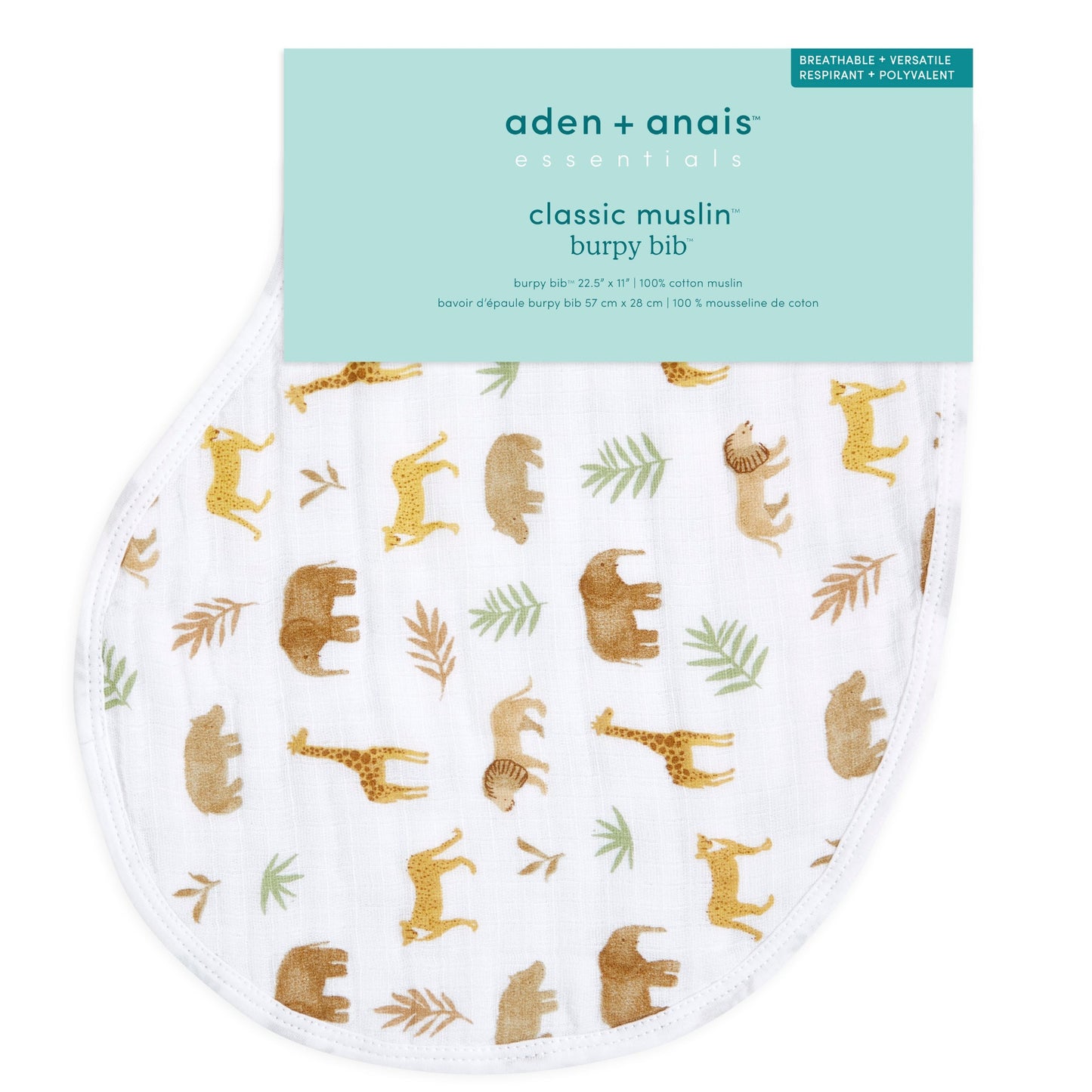aden + anais™ essentials burpy bib seilinukas - Tiny Humans