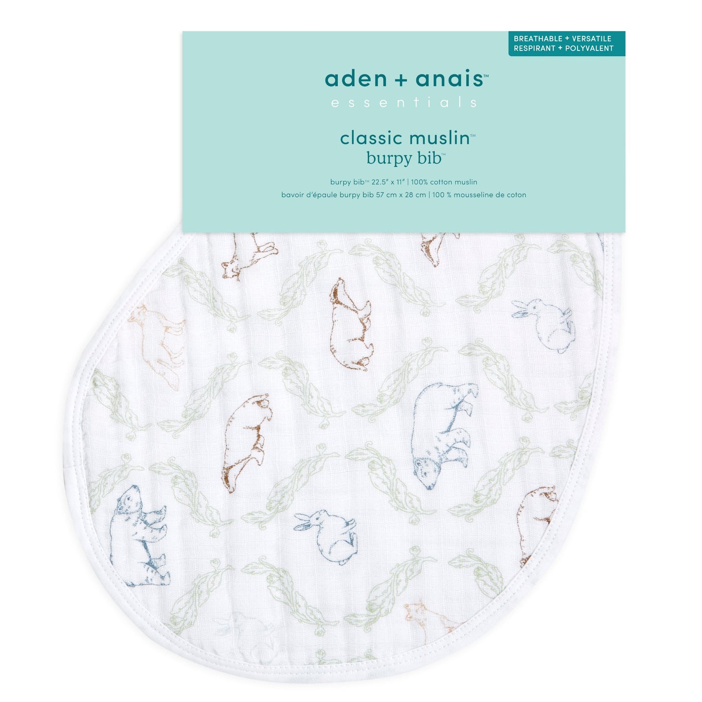 aden + anais™ essentials burpy bib seilinukas - Tiny Humans