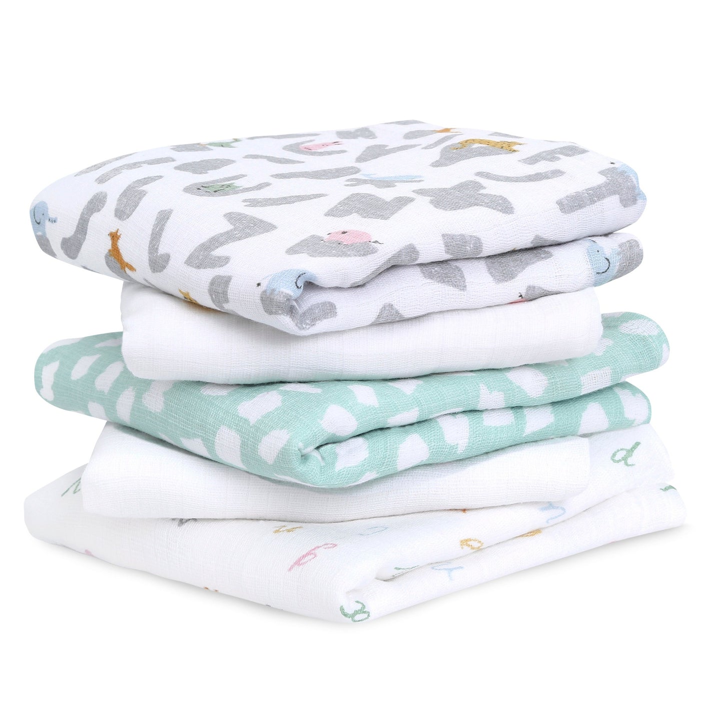 aden + anais™ essentials classic muslin merliukai (5 vnt.) - Tiny Humans