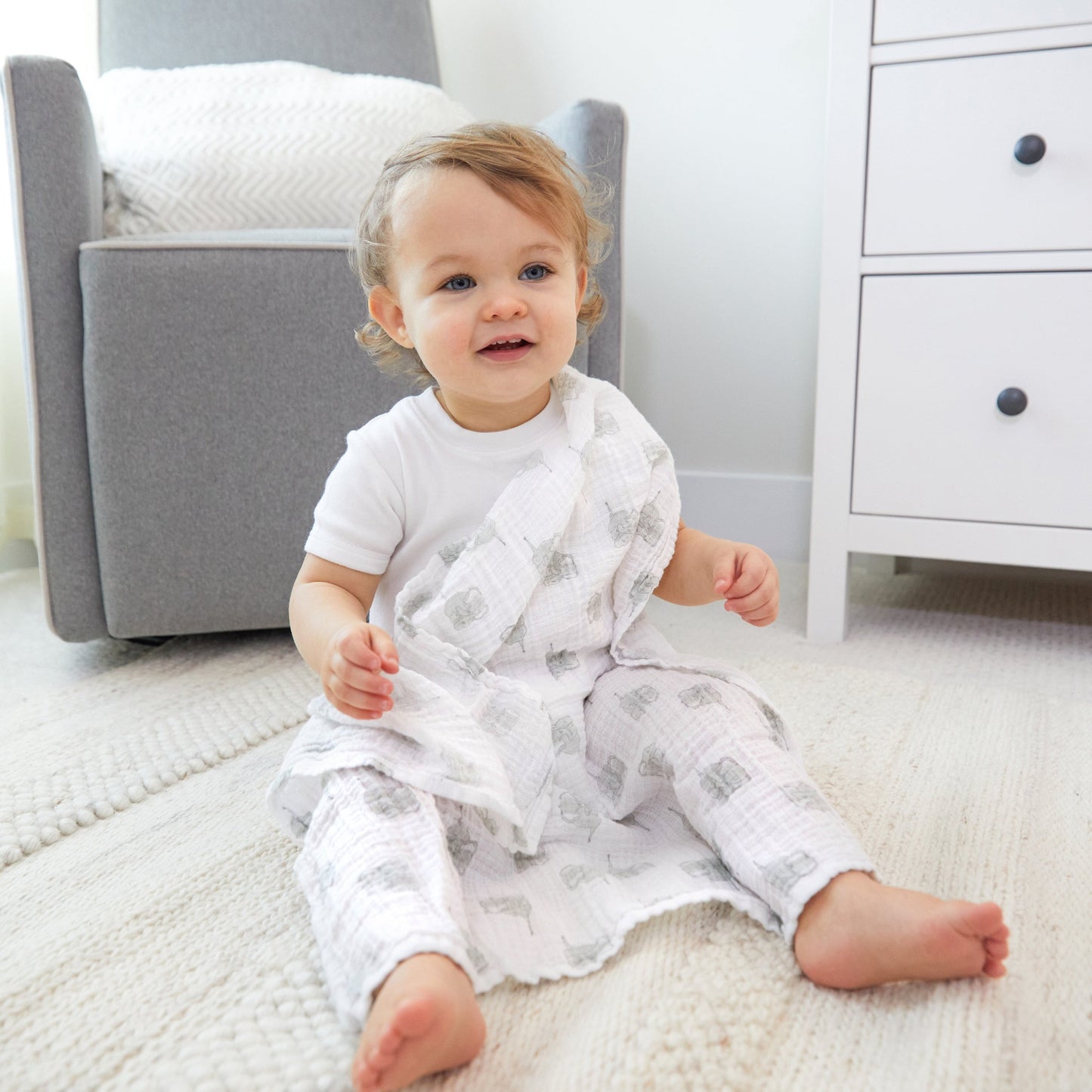 aden + anais™ essentials classic muslin merliukai (5 vnt.) - Tiny Humans