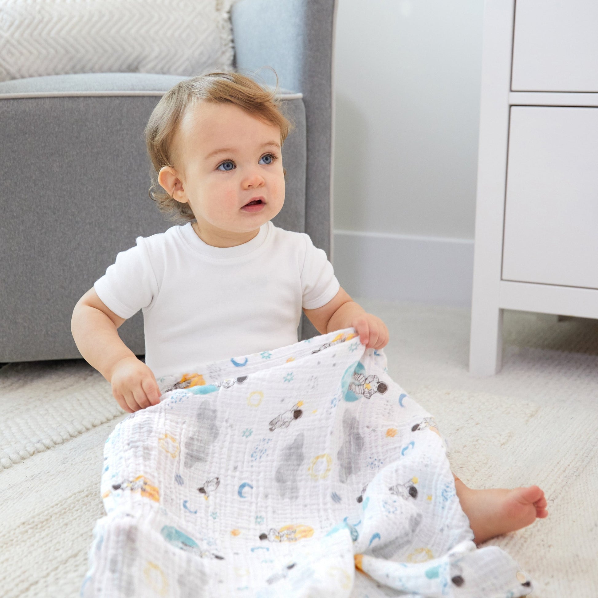 aden + anais™ essentials classic muslin merliukai (5 vnt.) - Tiny Humans