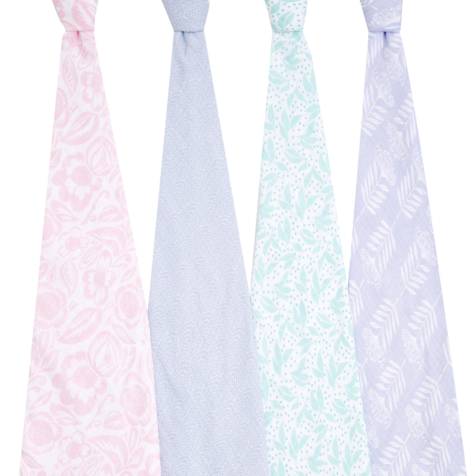 aden + anais™ essentials cotton muslin vystyklai (4 vnt.) - Tiny Humans