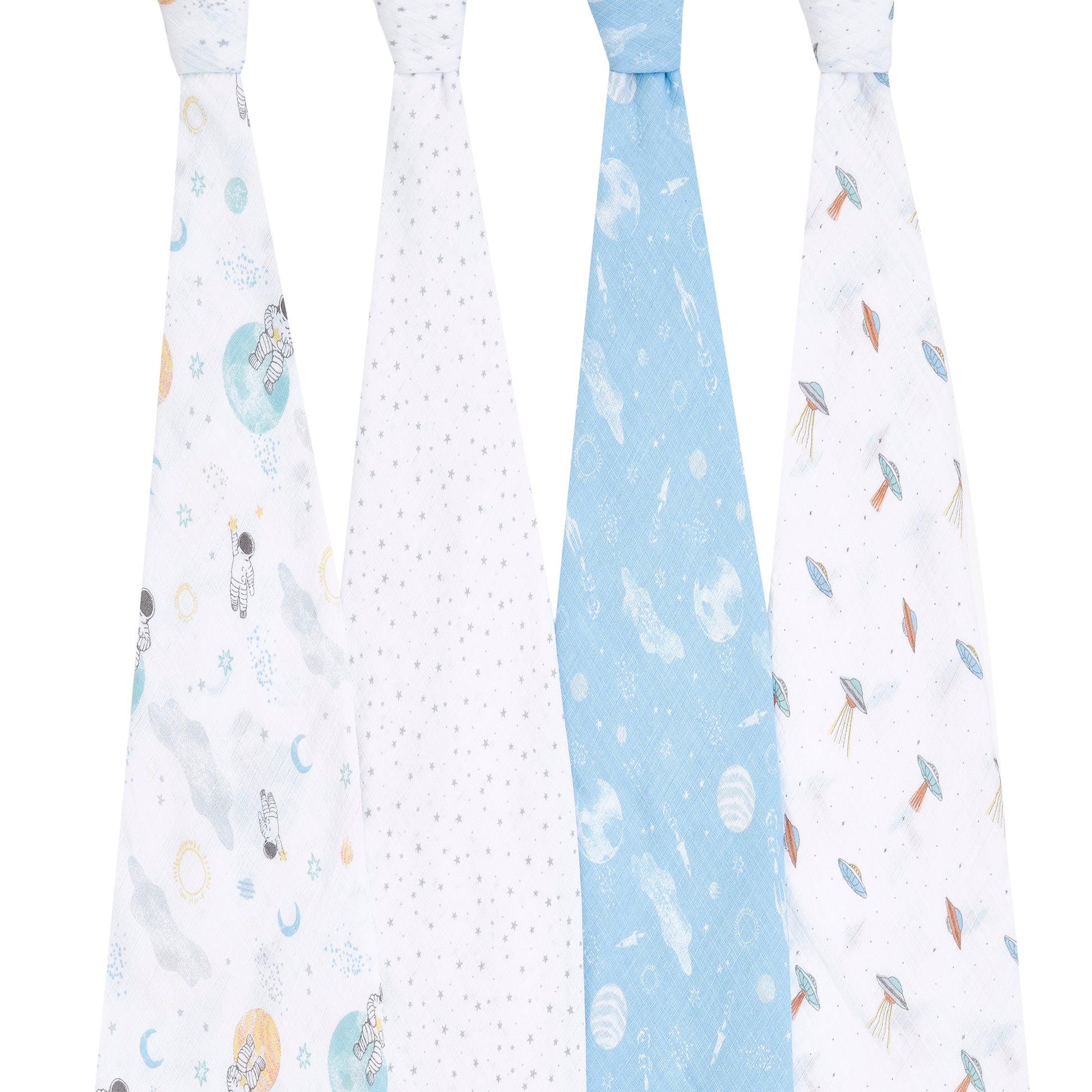 aden + anais™ essentials cotton muslin vystyklai (4 vnt.) - Tiny Humans