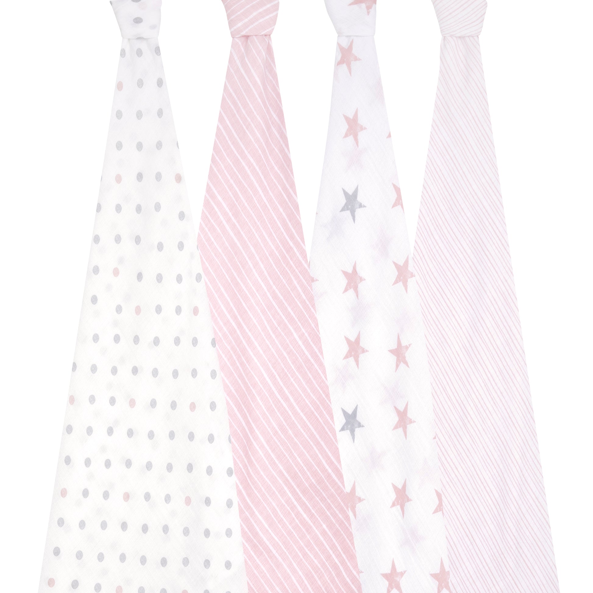 aden + anais™ essentials cotton muslin vystyklai (4 vnt.) - Tiny Humans