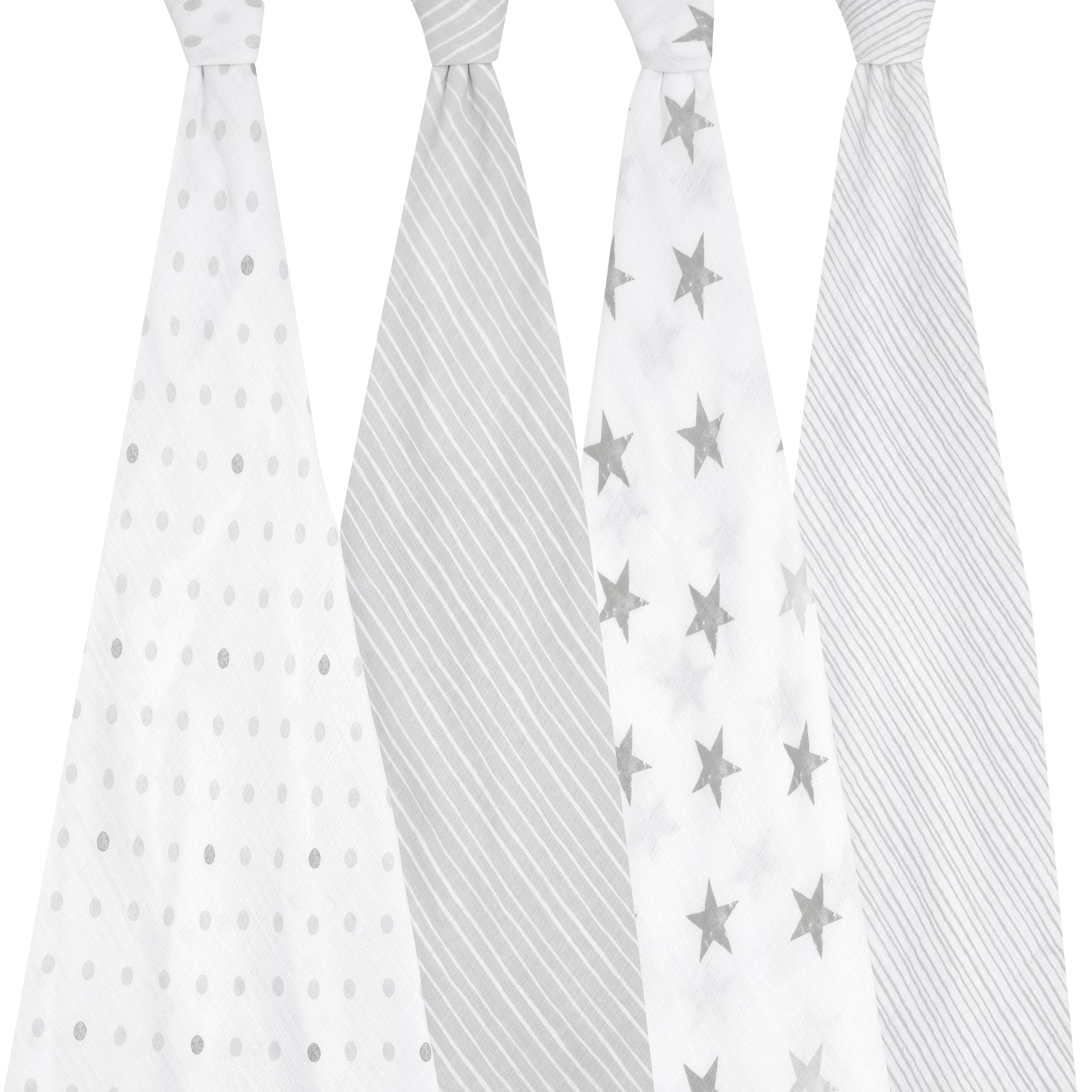 aden + anais™ essentials cotton muslin vystyklai (4 vnt.) - Tiny Humans