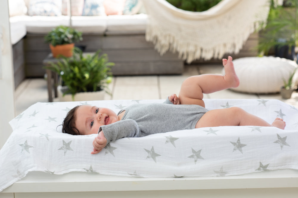 aden + anais™ essentials cotton muslin vystyklai (4 vnt.) - Tiny Humans