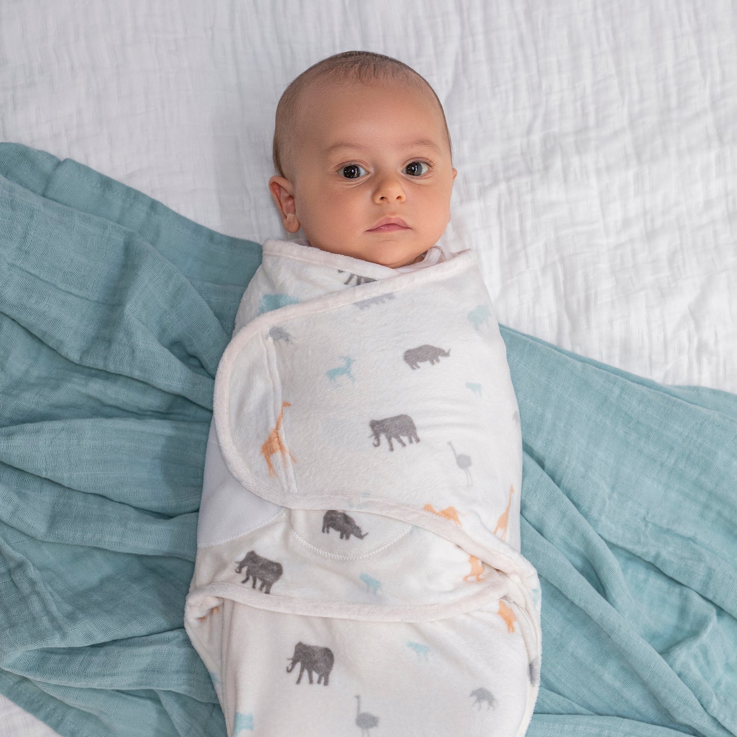 aden + anais™ essentials Velboa Easy Wrap vystyklai (3vnt.) - Tiny Humans