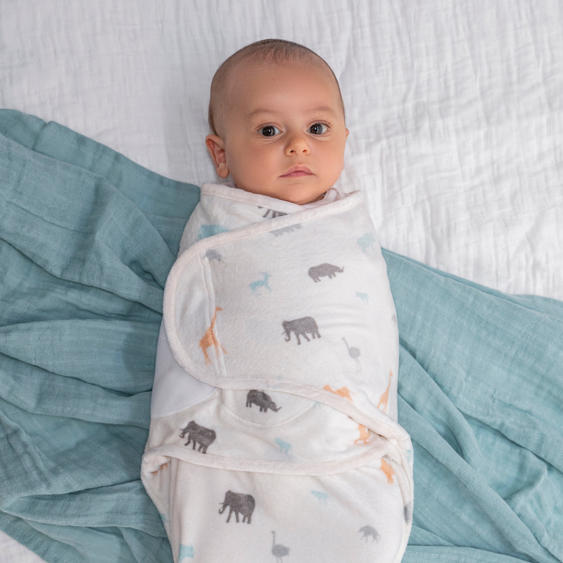 aden + anais™ essentials Velboa Easy Wrap vystyklai (3vnt.) - Tiny Humans