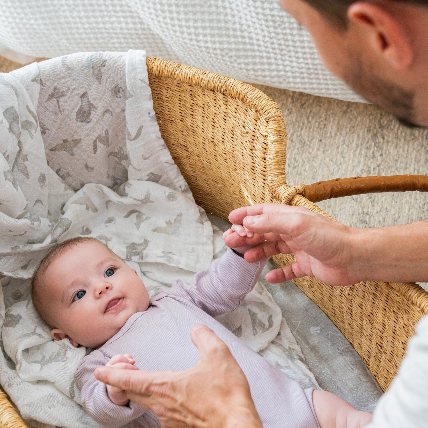 aden + anais™ organic muslin vystyklai (2 vnt.) - Tiny Humans