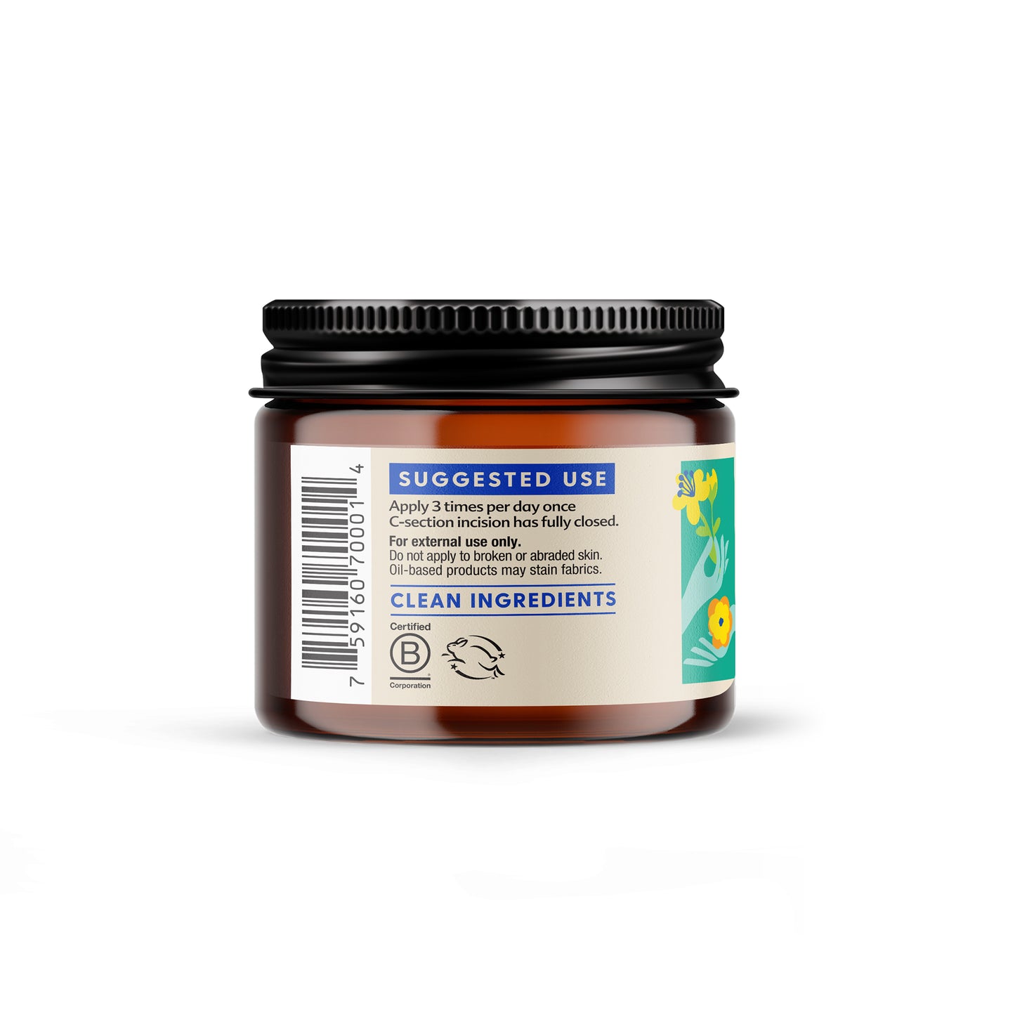 Motherlove® C-Section Cream balzamas po Cezario pjūvio - Tiny Humans