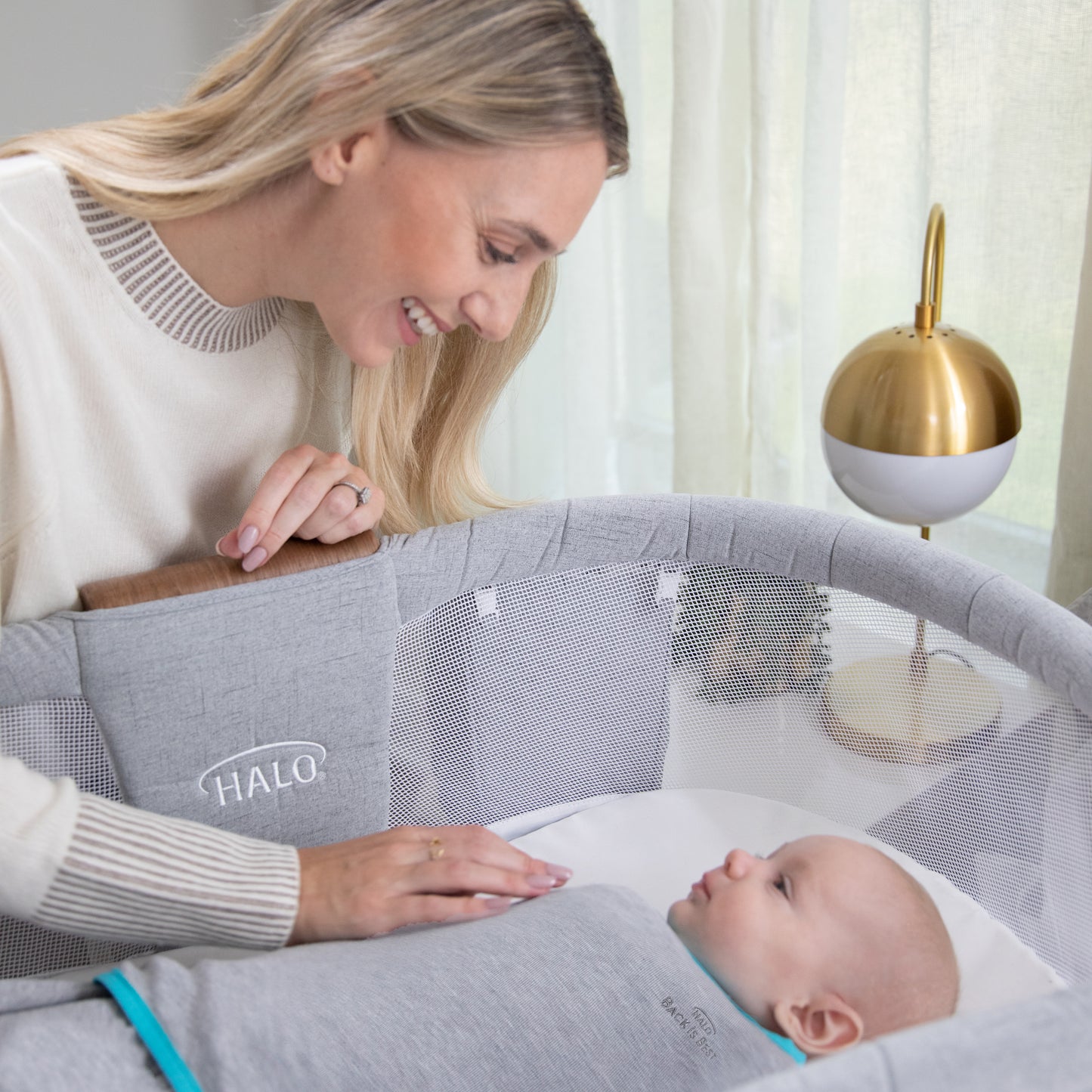HALO SLEEPSACK® swaddle ideal temp 1.5 TOG vystyklas - miegmaišis