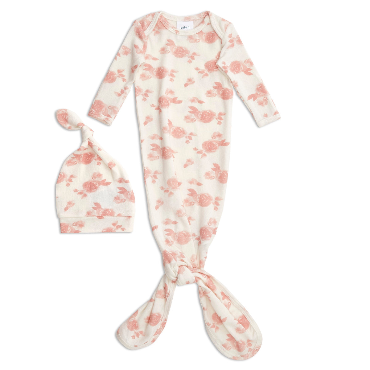 aden + anais SNUGGLE KNIT™ surišamas smėlinukas + kepurėlė