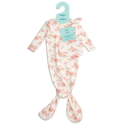 aden + anais SNUGGLE KNIT™ surišamas smėlinukas + kepurėlė