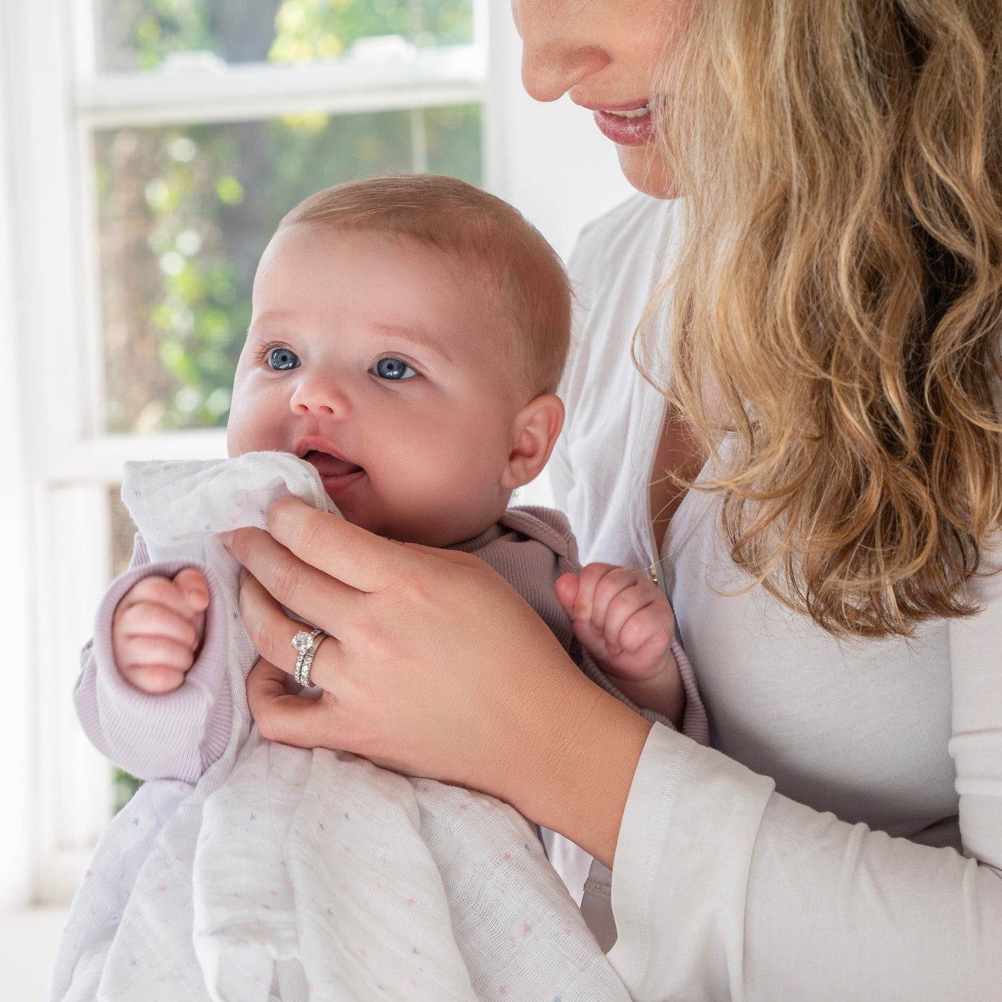 aden + anais™ organic cotton muslin merliukai (3 vnt.) - Tiny Humans