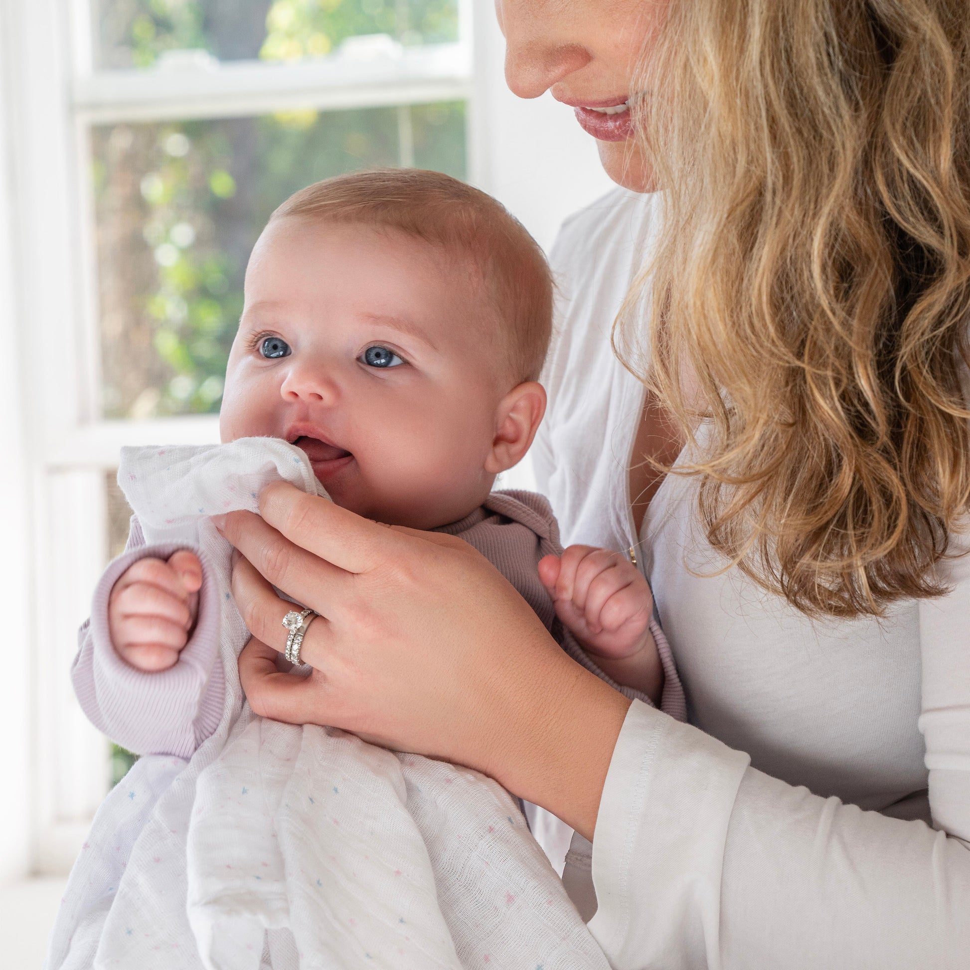 aden + anais™ organic cotton muslin merliukai (3 vnt.) - Tiny Humans