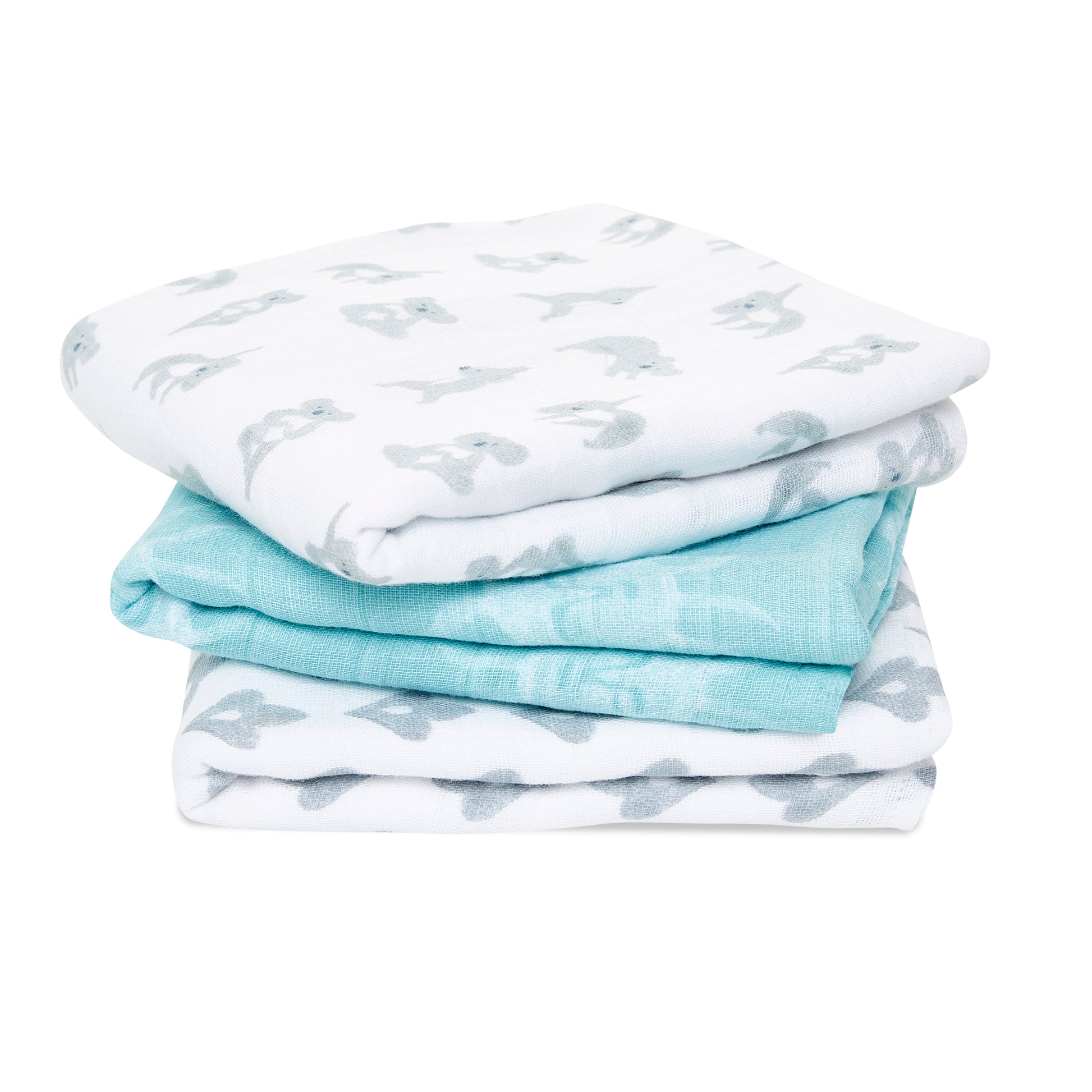 aden + anais™ organic cotton muslin merliukai (3 vnt.) - Tiny Humans