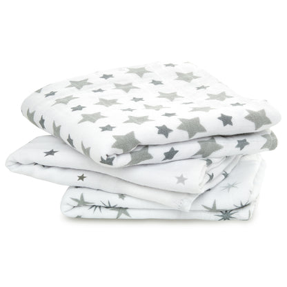 aden + anais™ organic cotton muslin merliukai (3 vnt.) - Tiny Humans