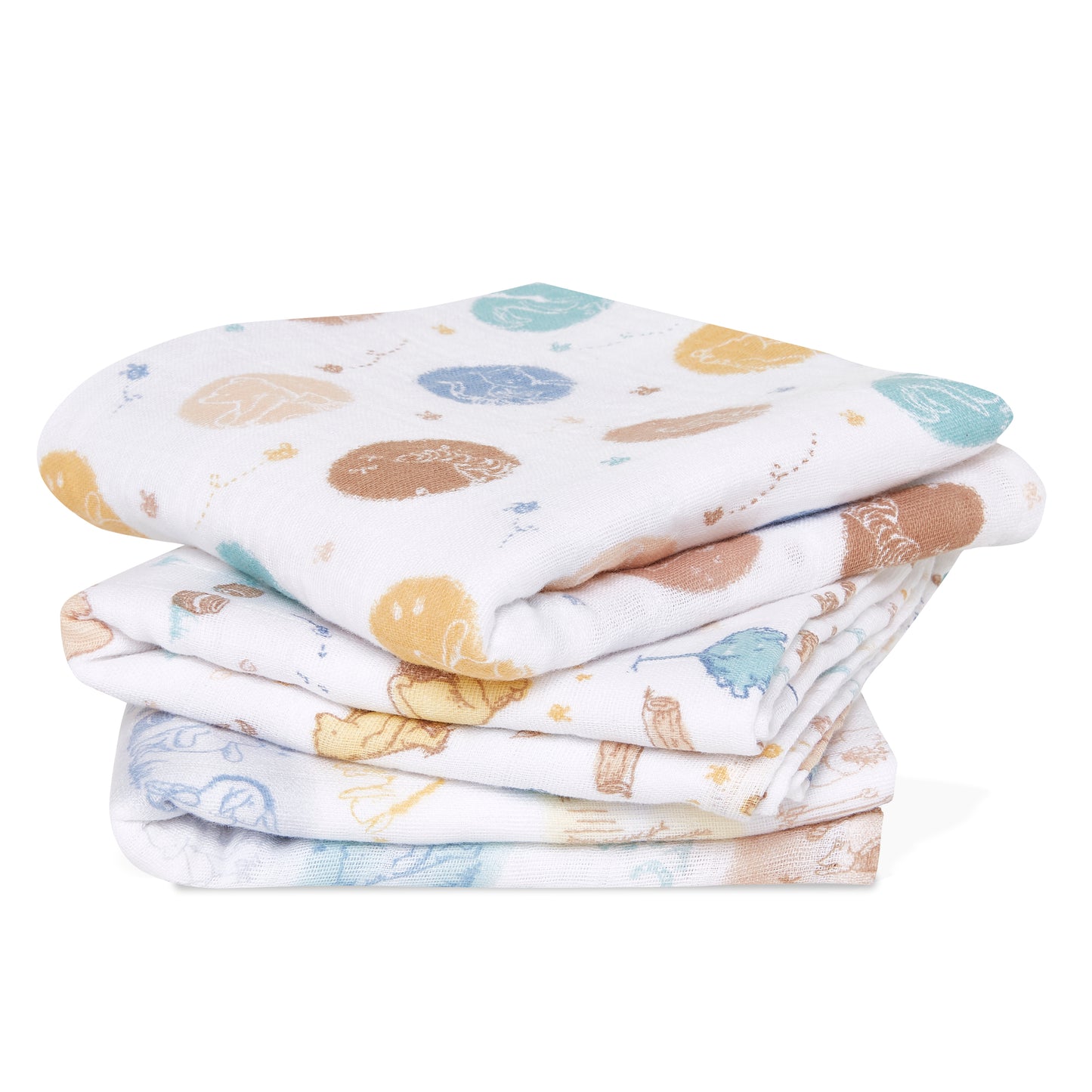 aden + anais™ organic cotton muslin merliukai (3 vnt.) - Tiny Humans