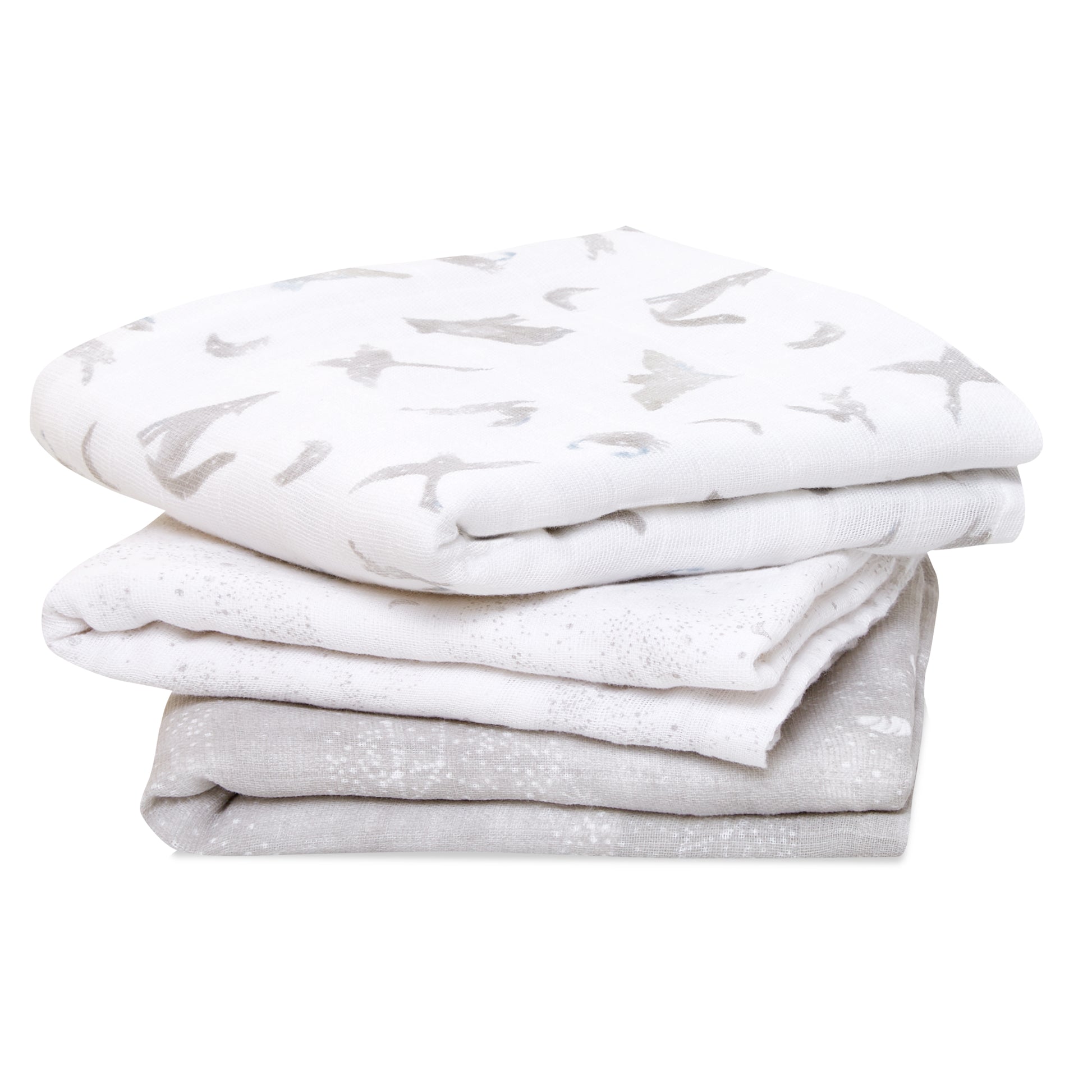 aden + anais™ organic cotton muslin merliukai (3 vnt.) - Tiny Humans
