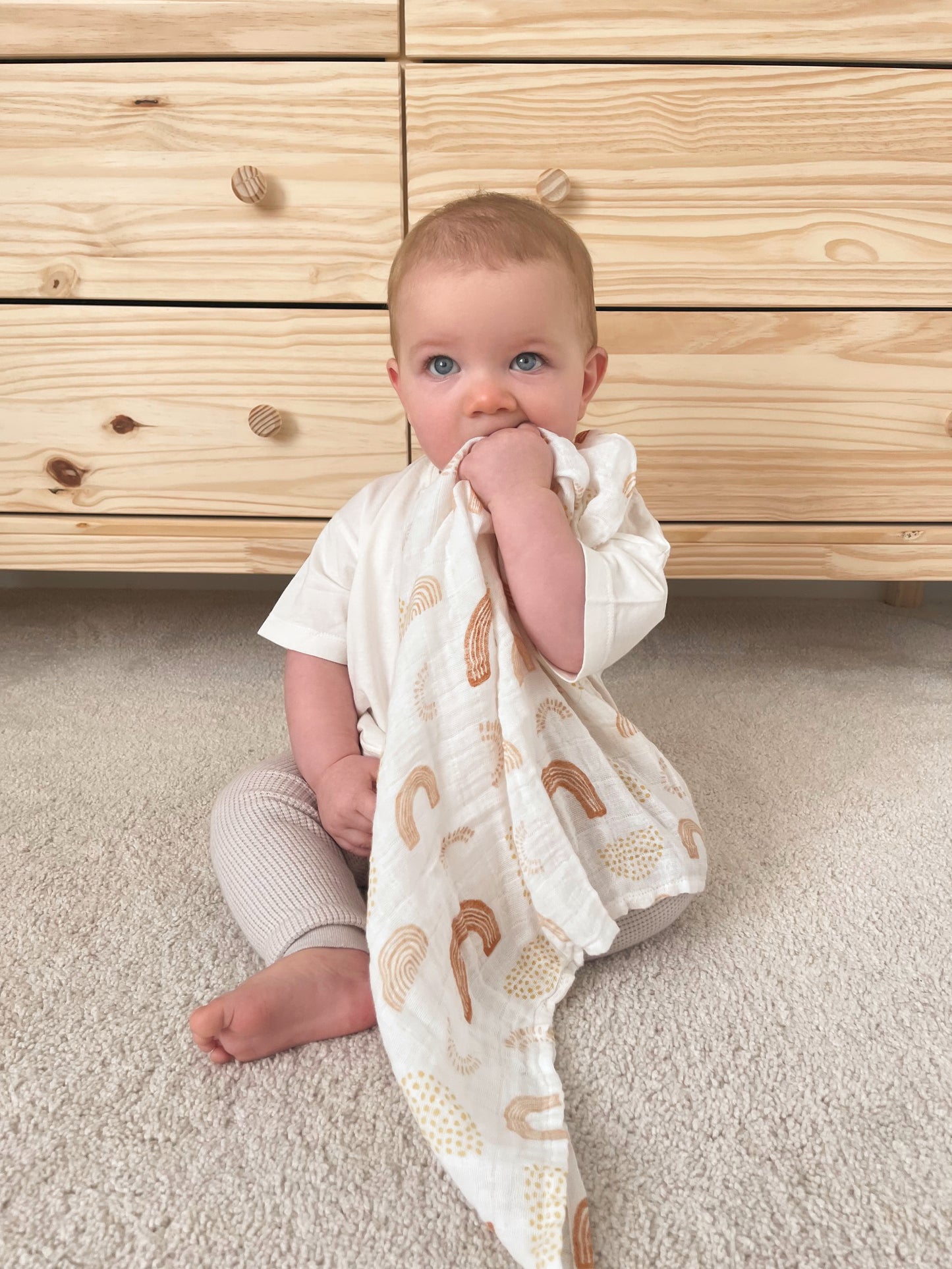 aden + anais™ organic cotton muslin merliukai (3 vnt.) - Tiny Humans