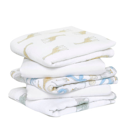 aden + anais™ essentials classic muslin merliukai (5 vnt.) - Tiny Humans