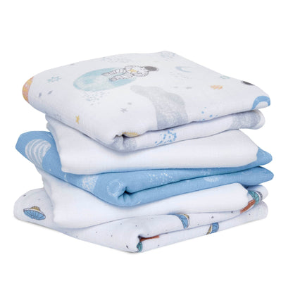 aden + anais™ essentials classic muslin merliukai (5 vnt.) - Tiny Humans