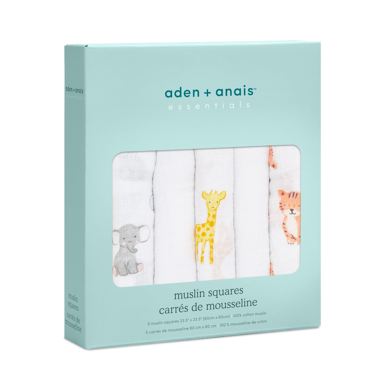 aden + anais™ essentials classic muslin merliukai (5 vnt.) - Tiny Humans