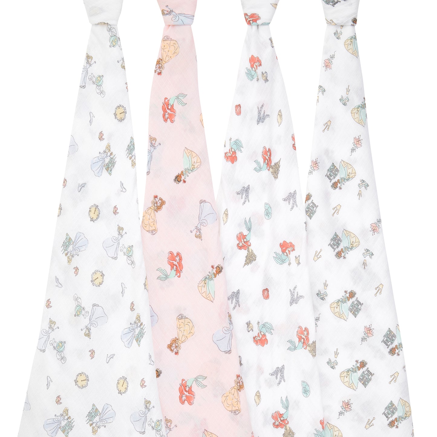 aden + anais™ essentials cotton muslin vystyklai (4 vnt.) - Tiny Humans