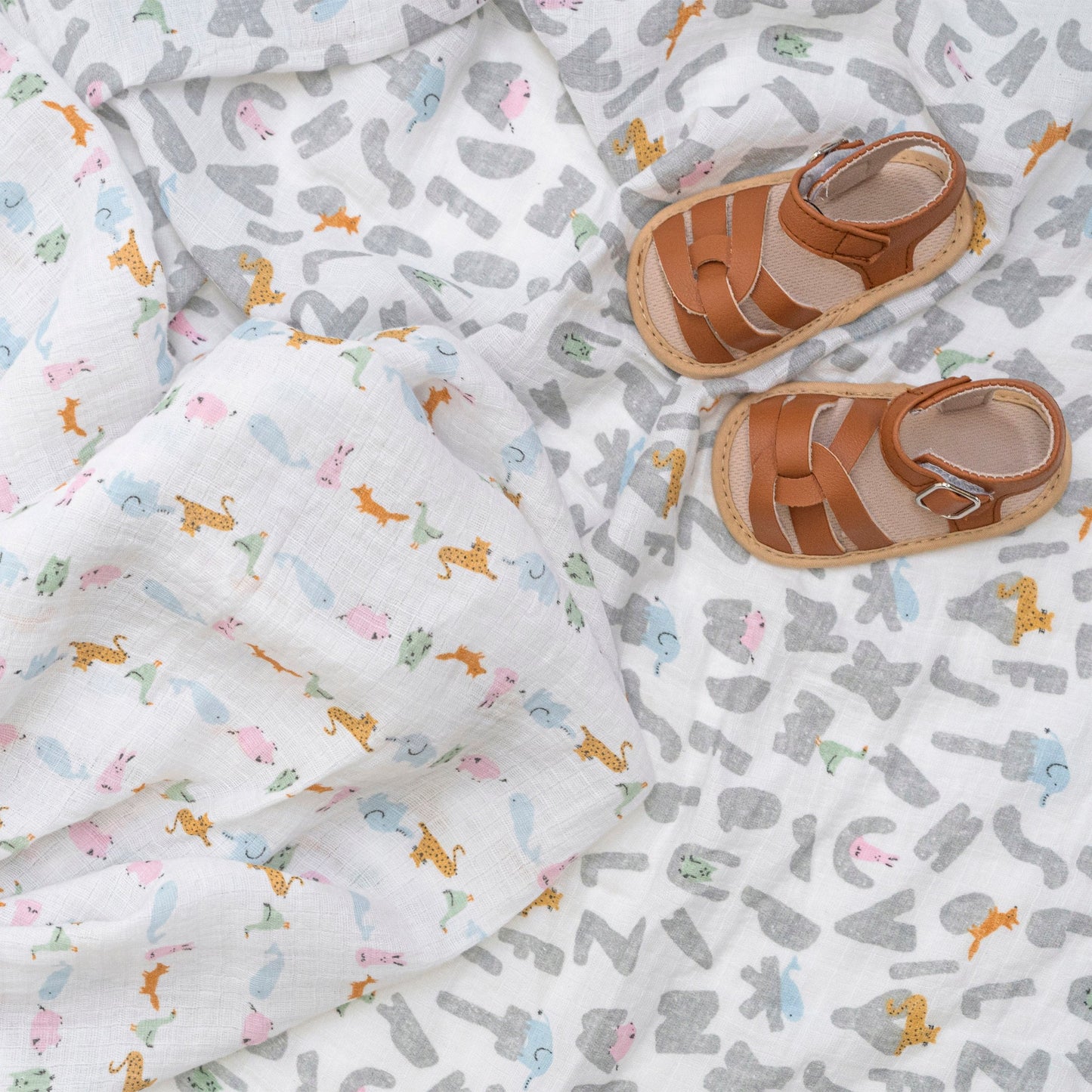 aden + anais™ essentials cotton muslin vystyklai (4 vnt.) - Tiny Humans